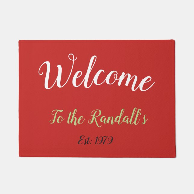 Entwerfen Sie Ihre eigene Tür Fußmatte (Vorderseite)