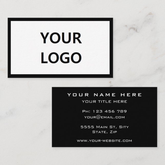 Entwerfen Sie Ihre eigene Visitenkarte mit Logo (Vorne/Hinten)