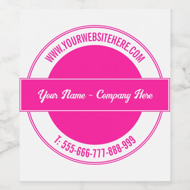 Entwerfen Sie Ihre eigene Vorlage für benutzerdefi Weinetikett (Einzelnes Label)