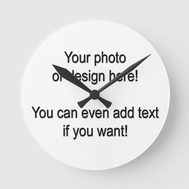 Entwerfen Sie Ihre eigene Wall-Uhr Runde Wanduhr (Vorderseite)