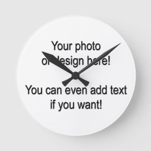 Entwerfen Sie Ihre eigene Wall-Uhr Runde Wanduhr