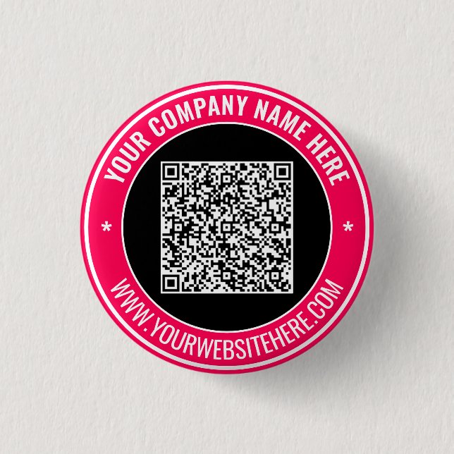 Entwerfen Sie Ihre eigene Werbe-QR-Code-Schaltfläc Button (Vorderseite)