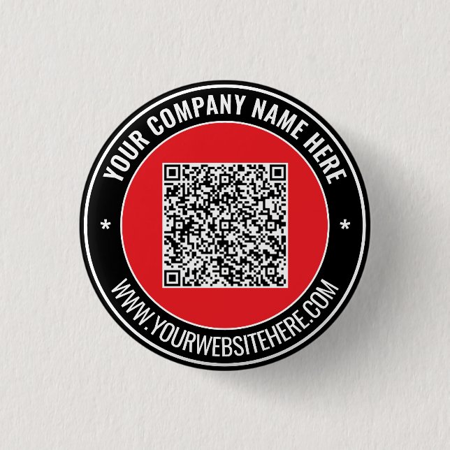 Entwerfen Sie Ihre eigene Werbe-QR-Code-Schaltfläc Button (Vorderseite)