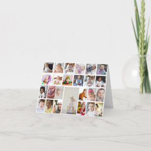 Entwerfen Sie Ihre eigenen 25 Bilder Collage Gerah Feiertagskarte