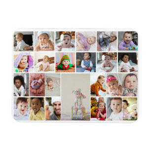 Entwerfen Sie Ihre eigenen 25 Bilder Collage Gerah Magnet