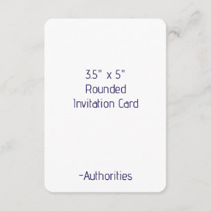 Entwerfen Sie Ihre eigenen 3,5" x 5" abgerundet Einladung