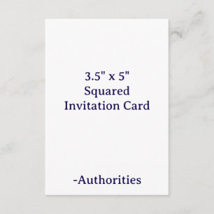 Entwerfen Sie Ihre eigenen 3,5" x 5" Quadratisch Einladung