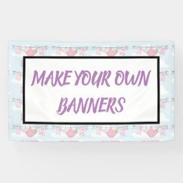 Entwerfen Sie Ihre eigenen Banner für BABY SHOWER 