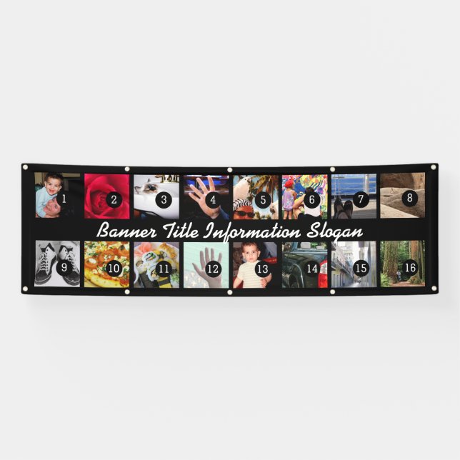 Entwerfen Sie Ihre eigenen Bilder der Fahnen-16 Banner (Horizontal)