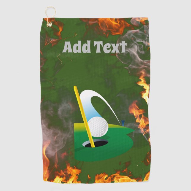 Entwerfen Sie Ihre eigenen einzigartigen Golfhandt Golfhandtuch (Vorderseite)