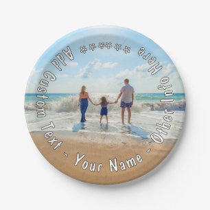 Entwerfen Sie Ihre eigenen Foto-Paper-Teller und b Pappteller