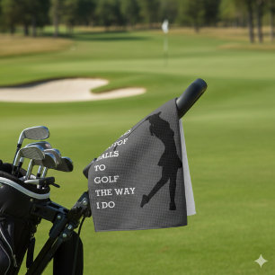 Entwerfen Sie Ihre eigenen Golf-Handtücher nach Ma Golfhandtuch