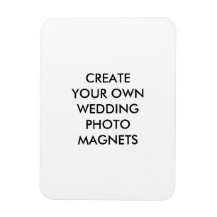 Entwerfen Sie Ihre eigenen Hochzeits-Foto-Magneten Magnet