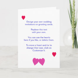 Entwerfen Sie Ihre eigenen Hochzeitseinladungen au Einladung