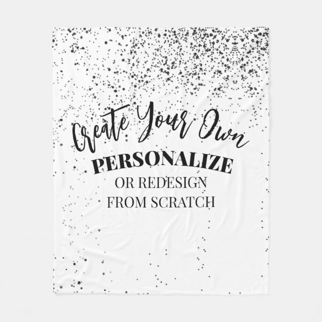 Entwerfen Sie Ihre eigenen Maßstäbe Fleecedecke (Vorderseite)