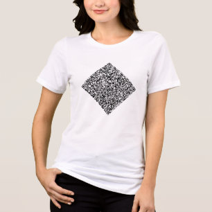 Entwerfen Sie Ihre eigenen QR Code Scan Info Funny Tri-Blend Shirt
