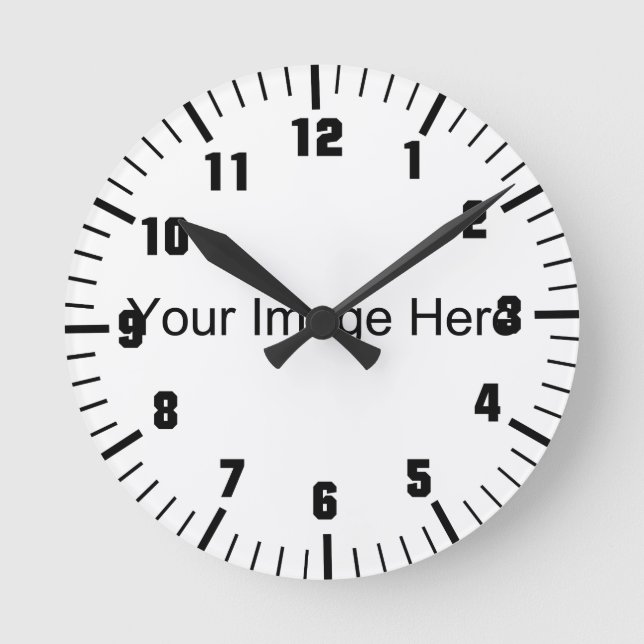 Entwerfen Sie Ihre eigenen Runde Wanduhr (Vorderseite)