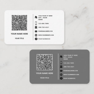 Entwerfen Sie Ihre QR-Code-Info-Geschäftskarten Be Visitenkarte