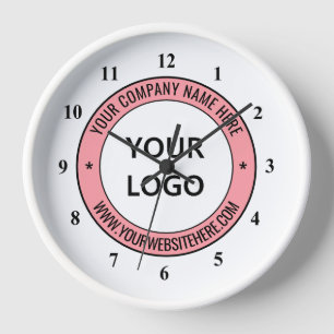 Entwerfen Sie Ihre unternehmensspezifische Logokom Uhr