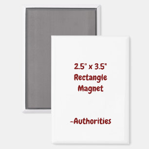 Entwerfen Sie Ihren eigenen 2,5" x 3,5" Rechteckma Magnet