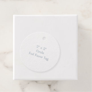 Entwerfen Sie Ihren eigenen 2" x 2" Kreis Silber Geschenkanhänger