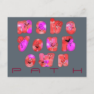 Entwerfen Sie Ihren eigenen Hearts Art Print Postkarte