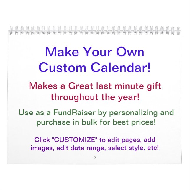 Entwerfen Sie Ihren eigenen Kalender ~ Machen Sie  (Titelbild)
