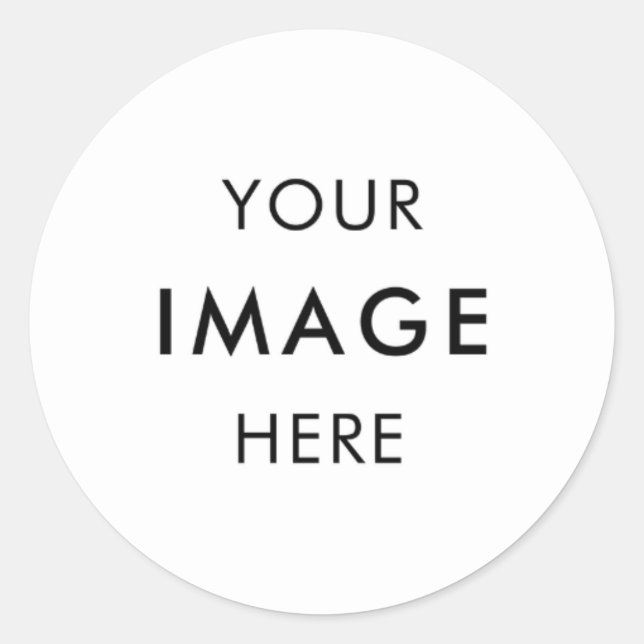 Entwerfen Sie Ihren eigenen klassischen Rundaufkle Runder Aufkleber (Vorderseite)