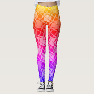 Entwerfen Sie Ihren eigenen lebendigen Regenbogen Leggings