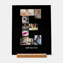 Entwerfen Sie Ihren eigenen Letter E FotoCollage Acrylschild