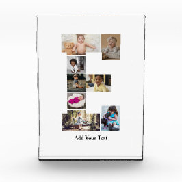 Entwerfen Sie Ihren eigenen Letter E FotoCollage Fotoblock