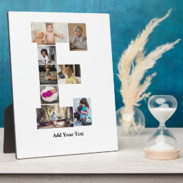 Entwerfen Sie Ihren eigenen Letter E FotoCollage Fotoplatte