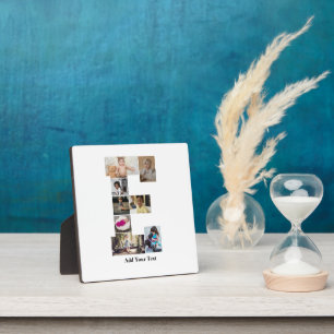 Entwerfen Sie Ihren eigenen Letter E FotoCollage Fotoplatte