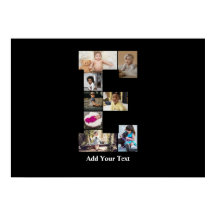 Entwerfen Sie Ihren eigenen Letter E FotoCollage