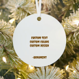 Entwerfen Sie Ihren eigenen Metallkreis Ornament Aus Metall
