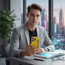 Entwerfen Sie Ihren eigenen Namen auf diesem Gold iPhone 16 Pro Max Hülle