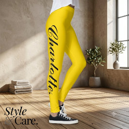 Entwerfen Sie Ihren eigenen Namen auf stilvollen G Leggings