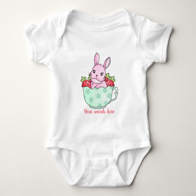 Entwerfen Sie Ihren eigenen Niedlichen Bunny Tee C (Vorderseite)