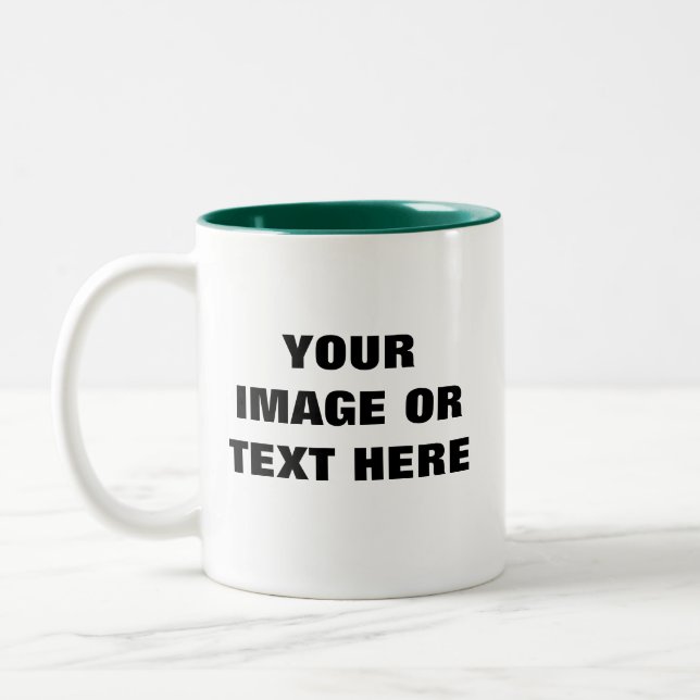 Entwerfen Sie Ihren eigenen, persönlichen Süßigkei Zweifarbige Tasse (Links)