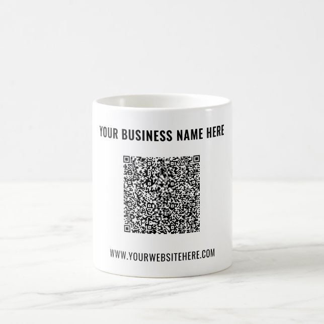 Entwerfen Sie Ihren eigenen QR-Code-Kaffeebecher m Kaffeetasse (Mittel)