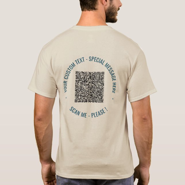 Entwerfen Sie Ihren eigenen QR-Code und Ihren benu T-Shirt (Rückseite)