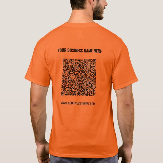 Entwerfen Sie Ihren eigenen QR-Code und Ihren eige T-Shirt (Rückseite)