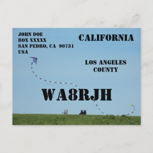 Entwerfen Sie Ihren eigenen QSL HAM Radio Operator Postkarte