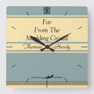 Entwerfen Sie Ihren eigenen Retro Quadratische Wanduhr