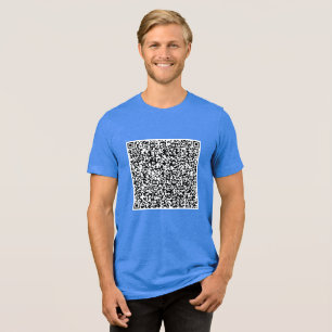Entwerfen Sie Ihren eigenen Scan-Info-lustigen QR- Tri-Blend Shirt