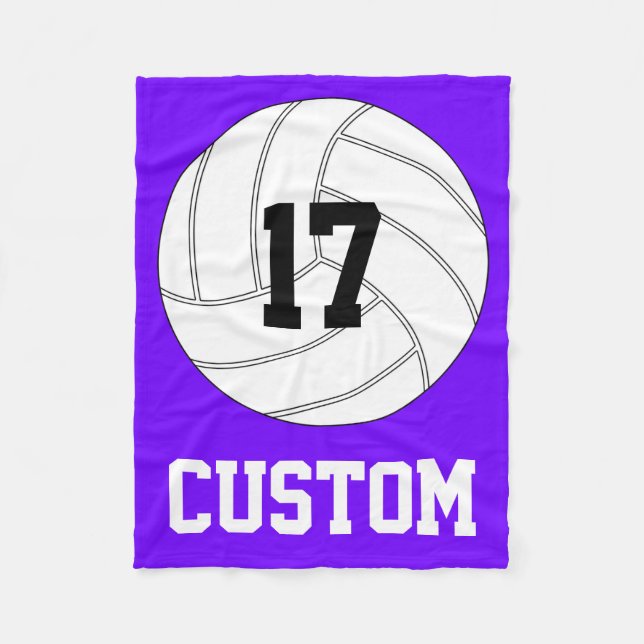 Entwerfen Sie Ihren eigenen Volleyball Fleece Blan (Vorderseite)
