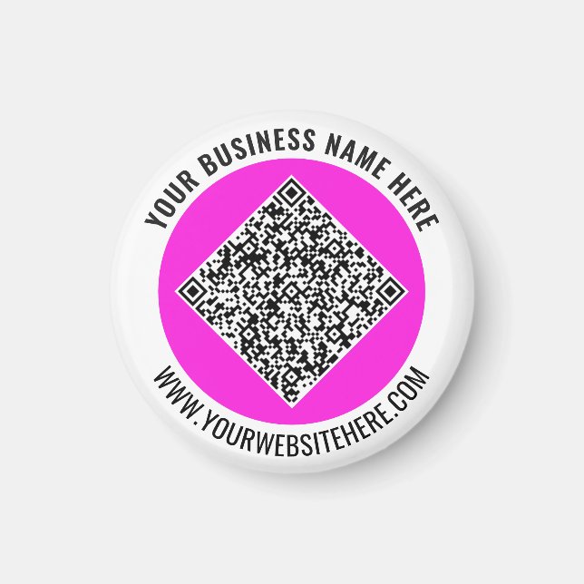 Entwerfen Sie Ihren QR-Code Werbemagneten Text hin Magnet (Vorne)