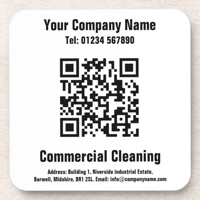 Entwerfen von QR-Code Getränkeuntersetzer (Vorderseite)