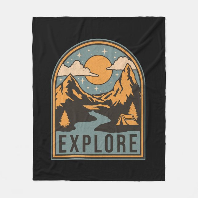 Entwerfen von Texten Fleecedecke (Vorderseite)