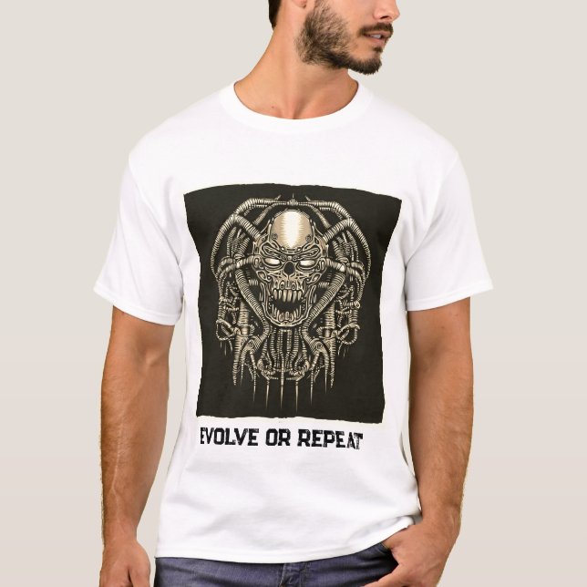 "ENTWICKELN ODER WIEDERHOLEN" T-Shirt (Vorderseite)
